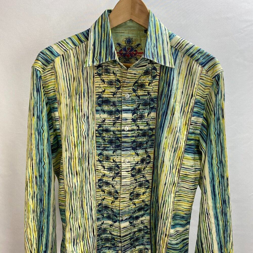 Robert Graham Limited Edition dress shirt Men's Medium SHORT